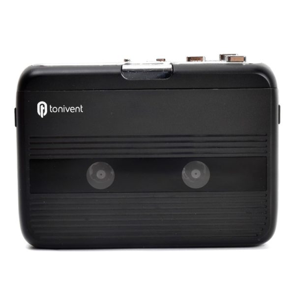 Tonivent TON007B Portable Bluetooth Tape Cassette Player, Support FM / Bluetooth Input and Output, TON007B White, TON007B, TON007T